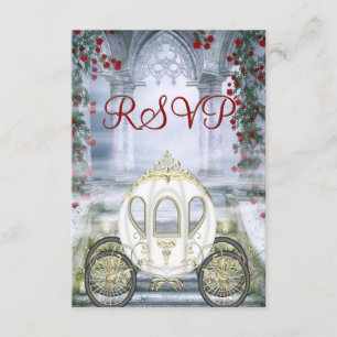 RSVP encantada de portadora de princesa blanca