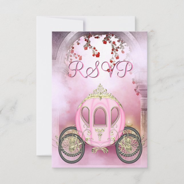 RSVP encantada de transporte de princesa rosa (Anverso)