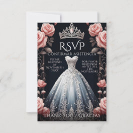 RSVP Española Quinceañera Rosas