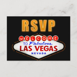 RSVP Fabulous Las Vegas Rótulo Casino Night RSVP