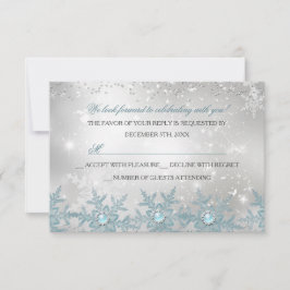 RSVP Fiesta de Navidad Copo de Nieve Blue Pearl