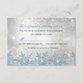RSVP Fiesta de Navidad Copo de Nieve Blue Pearl