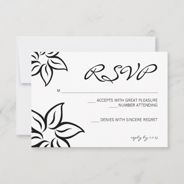 RSVP | Flor |blanco (Anverso)