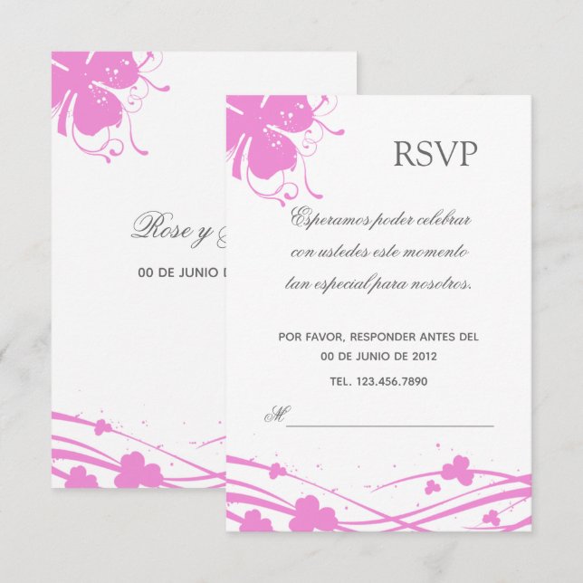 RSVP Floral-01 - Invitación (Anverso / Reverso)