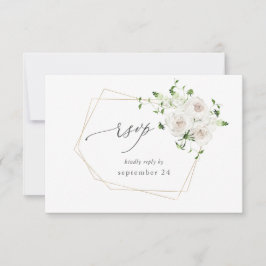 RSVP Floral Blanca con comida