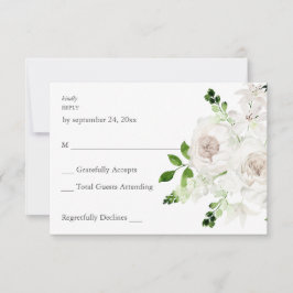 RSVP Floral Blanca sin comida