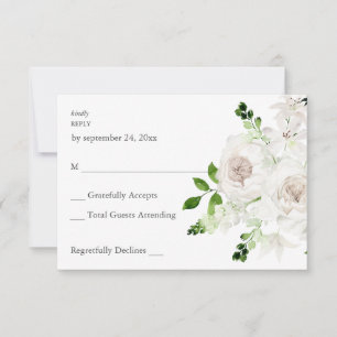 RSVP Floral Blanca sin comida