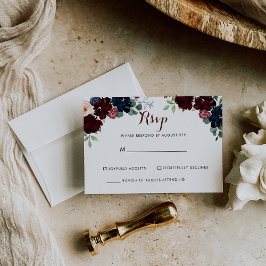 RSVP floral colorido boho de lujo