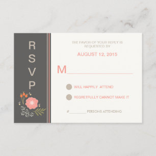 RSVP floral de país ruso