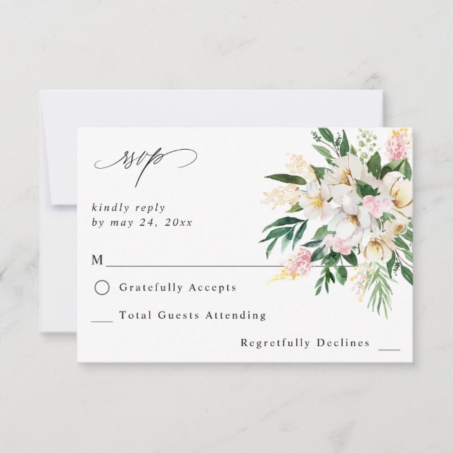 RSVP Floral Rosa y Amarillo sin comida 3 (Anverso)
