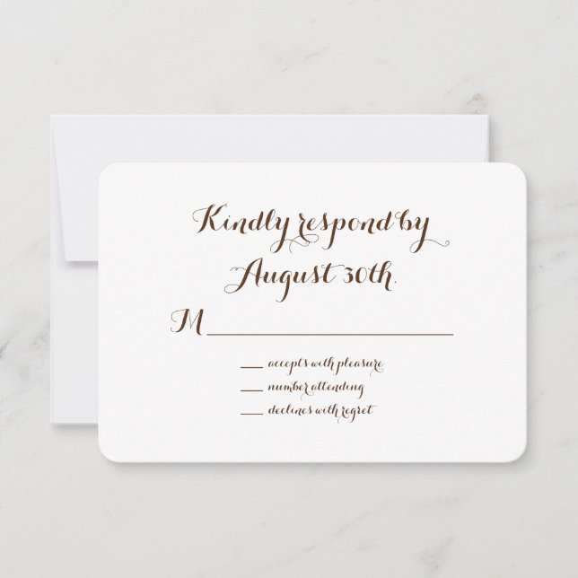 RSVP Floral y de Madera (Anverso)