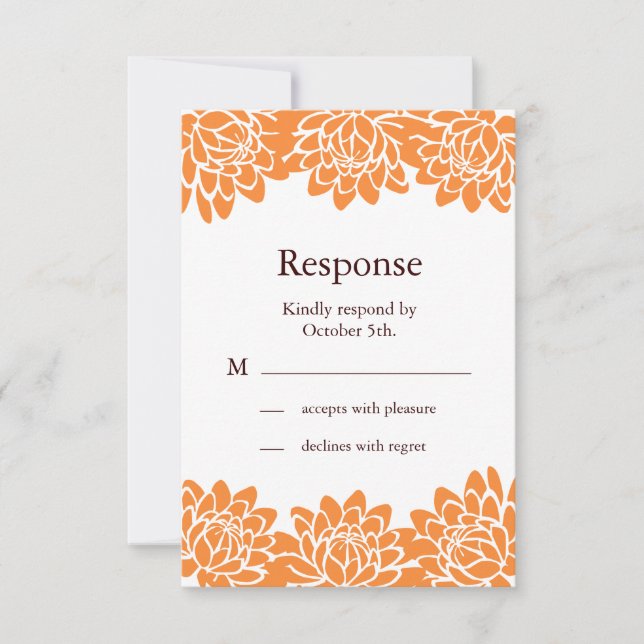 RSVP floral y moderna (Anverso)