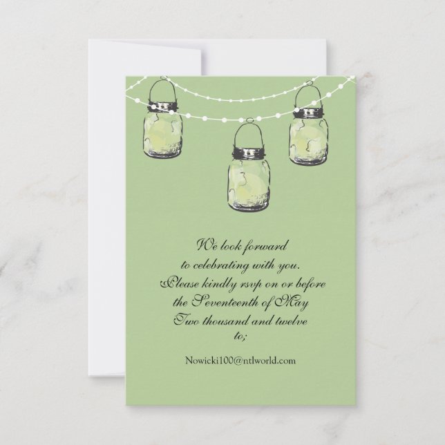 RSVP Frasco de Boda Mason (Anverso)