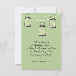 RSVP Frasco de Boda Mason