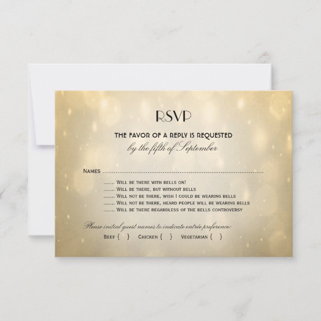 RSVP Gold Bokeh (Anverso)