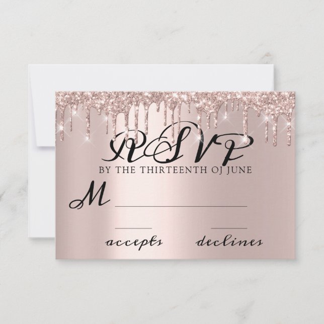 RSVP Gotas Dulces 16 Cumpleaños Boda Desayuno Nupc (Anverso)