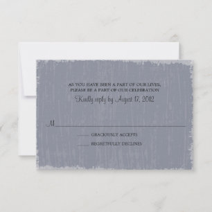 RSVP Gris Antiguo Deteriorado