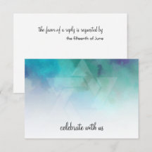 RSVP Guay Colores Aqua Blue Purple White