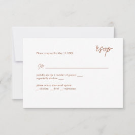 RSVP guiada por MInimally terracota
