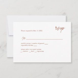 RSVP guiada por MInimally terracota