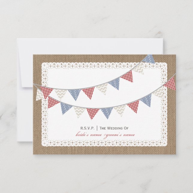 RSVP inspirada en el estampado de la bombilla y el (Anverso)