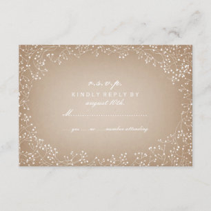 RSVP inspirada en el material de la tarjeta respir