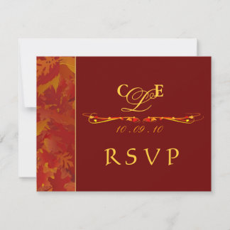 RSVP - Invitaciones de bodas de otoño
