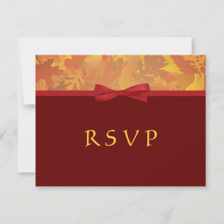 RSVP - Invitaciones de bodas de otoño