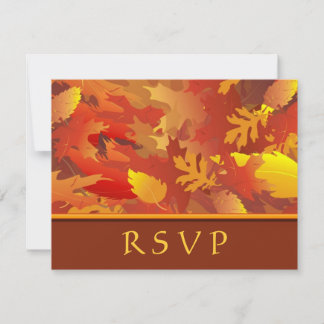 RSVP - Invitaciones de bodas de otoño