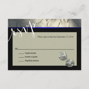 RSVP Las Vegas Art Deco  negro plateado
