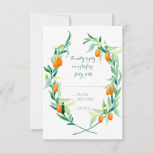 RSVP Laurel Wreath Kumquat Branch Moderno Simple