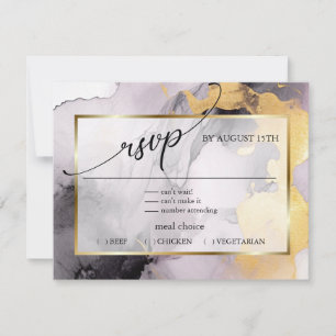 RSVP Marble Dusty Rosa Black Gold Resumen