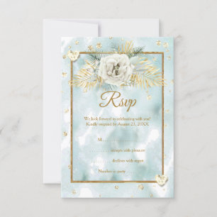 RSVP Menta Verde Ámbar mármol Rosa Floral