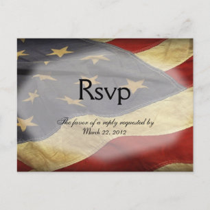 RSVP militar con opciones de menú