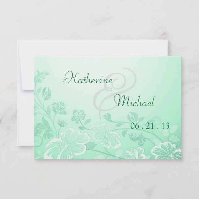 RSVP Mint Green Floral Posh (Anverso)