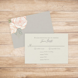 RSVP Moderno Elegante Minimalista Sage Verde