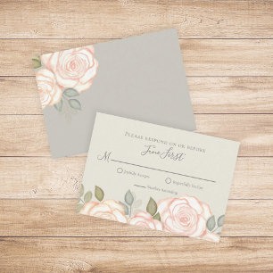 RSVP Moderno Elegante Minimalista Sage Verde