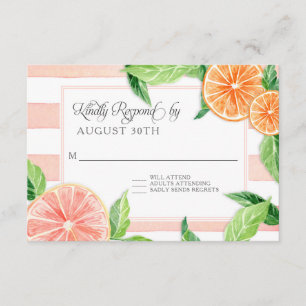 RSVP Naranjas de pomelo rosa de cítricos a rayas r