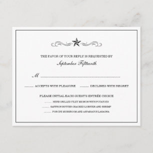 RSVP occidental blanco y negro (CON ARTÍCULOS MENÚ