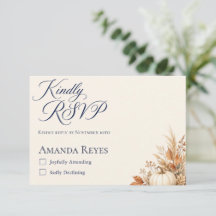 RSVP para Baby Shower Falling in Love Fall Bunny