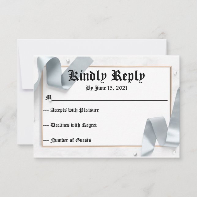 RSVP para Boda (Anverso)