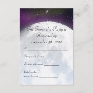 RSVP para Boda con temas espaciales