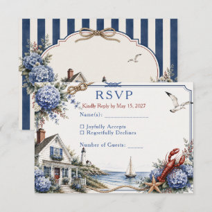 RSVP para Boda de Cabaña de Hortensias en Cabo Cod