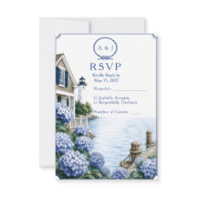 RSVP para Boda de Cottage de Hortensias en Cabo Co