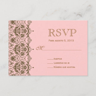 RSVP para boda en español / Wedding Rsvp