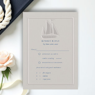 RSVP para Boda Formal de Velero Costero Náutico