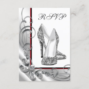 RSVP para fiesta de cumpleaños de zapato de tacón