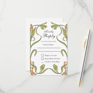 RSVP para la boda de Nouveau Flowers