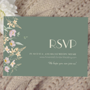 RSVP para sitio web de boda con Salvia de Flor Sil