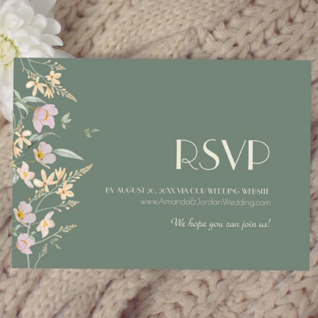 RSVP para sitio web de boda con Salvia de Flor Sil (Subido por el creador)